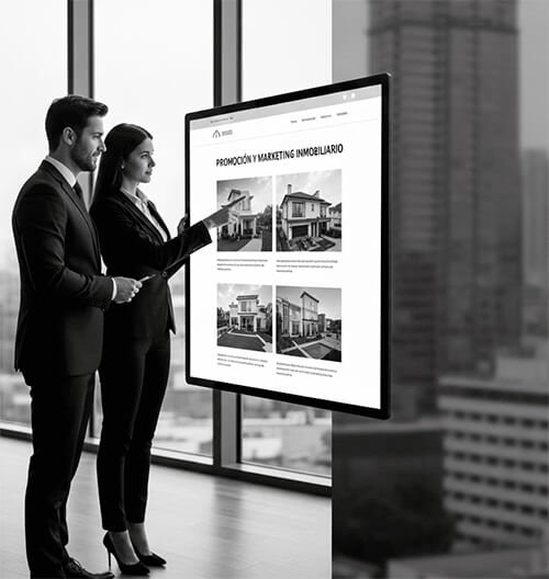 agentes_inmobiliarios_promocionan_vivienda_en_medios_de_marketing