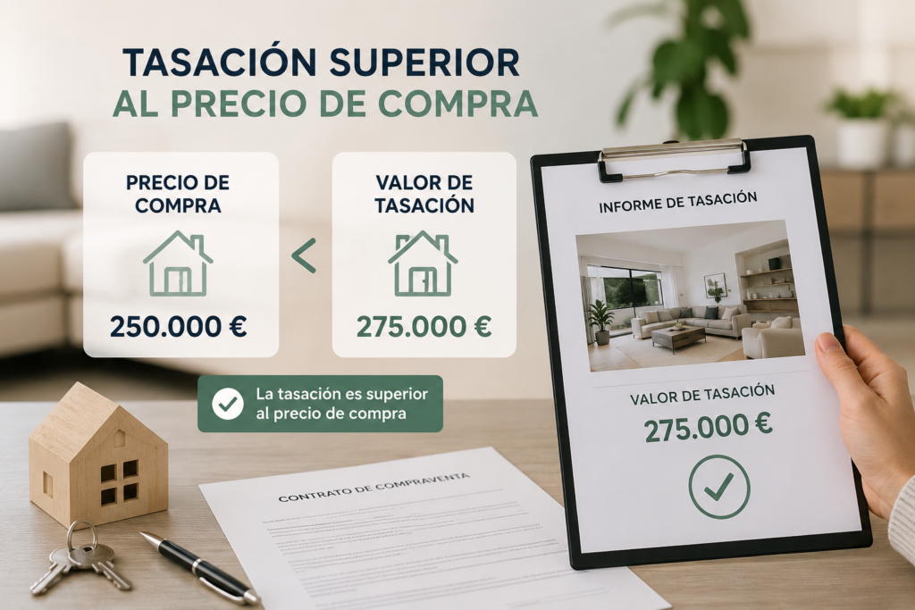 Resultados de tasación de vivienda unifamiliar